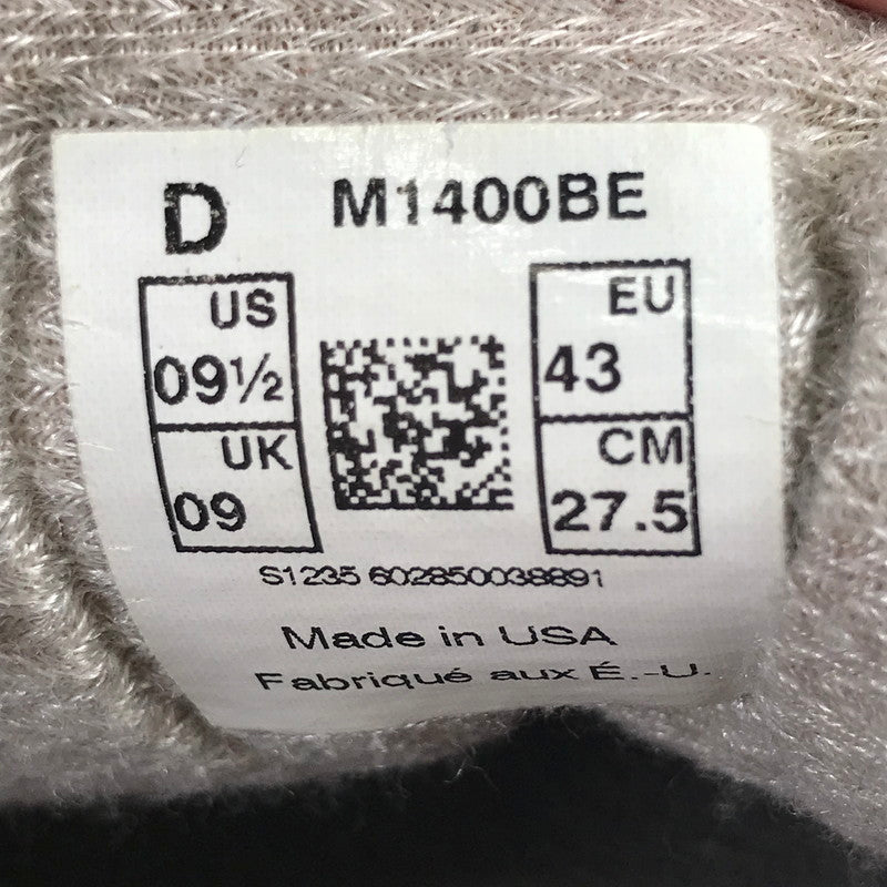 【中古品】【メンズ】 NEW BALANCE ニューバランス M1400BE USA製 LOW CUT SNEAKER ローカット スニーカー 靴 163-260925-mh-09-fuzh サイズ：27.5cm カラー：ベージュ 万代Net店