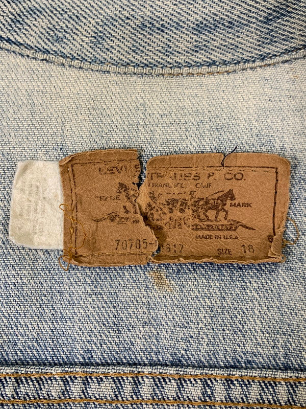 【中古品】【メンズ】 LEVI'S リーバイス 70705-0317 70S BOY'S DENIM JACKET ボーイズ デニムジャケット ヴィンテージ アウター 146-260409-SH-13-min サイズ：下記参照 カラー：インディゴ 万代Net店