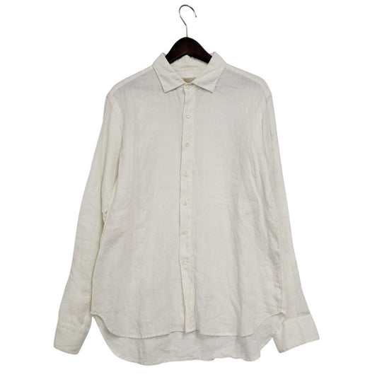 【中古品】【メンズ】 COLINA コリーナ 161SH04 LS LINEN SHIRT ロングスリーブ リネン シャツ トップス 長袖 140-251230-cs-13-izu サイズ：2 カラー：ホワイト 万代Net店