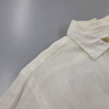 【中古品】【メンズ】 COLINA コリーナ 161SH04 LS LINEN SHIRT ロングスリーブ リネン シャツ トップス 長袖 140-251230-cs-13-izu サイズ：2 カラー：ホワイト 万代Net店