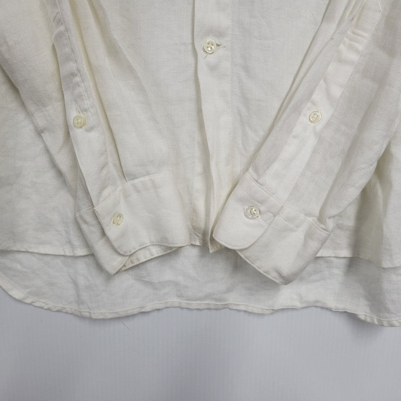 【中古品】【メンズ】 COLINA コリーナ 161SH04 LS LINEN SHIRT ロングスリーブ リネン シャツ トップス 長袖 140-251230-cs-13-izu サイズ：2 カラー：ホワイト 万代Net店