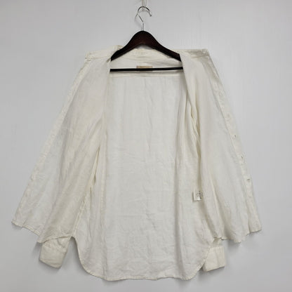 【中古品】【メンズ】 COLINA コリーナ 161SH04 LS LINEN SHIRT ロングスリーブ リネン シャツ トップス 長袖 140-251230-cs-13-izu サイズ：2 カラー：ホワイト 万代Net店