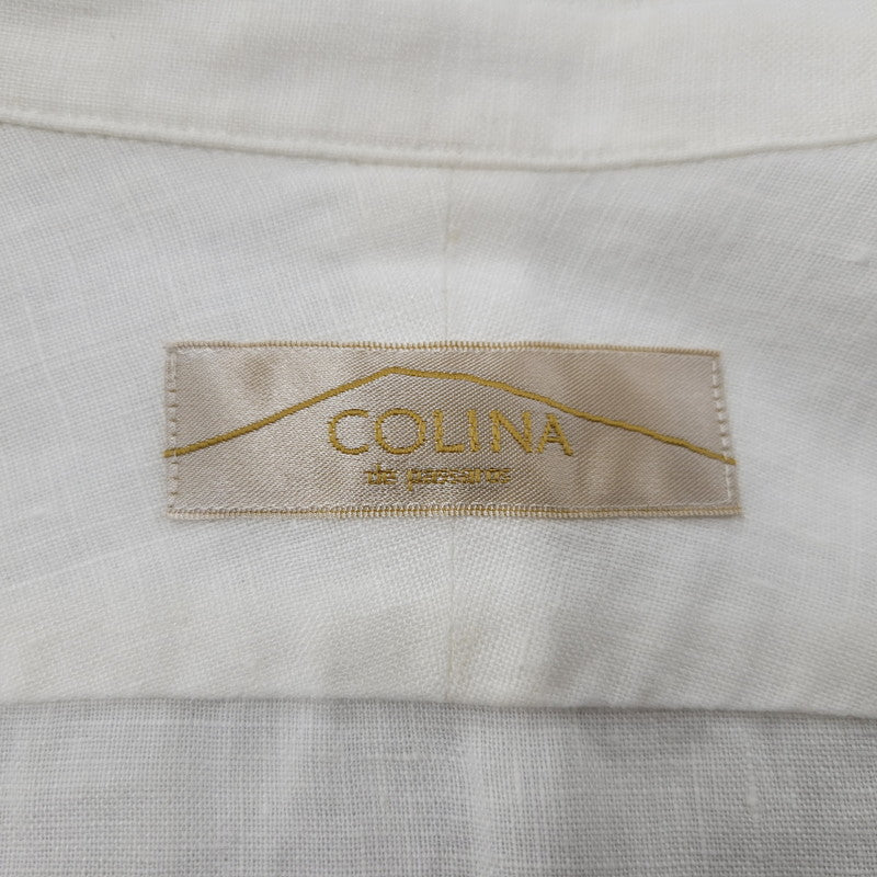 【中古品】【メンズ】 COLINA コリーナ 161SH04 LS LINEN SHIRT ロングスリーブ リネン シャツ トップス 長袖 140-251230-cs-13-izu サイズ：2 カラー：ホワイト 万代Net店