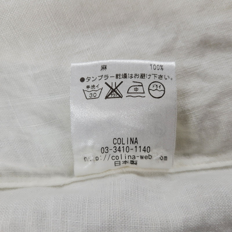 【中古品】【メンズ】 COLINA コリーナ 161SH04 LS LINEN SHIRT ロングスリーブ リネン シャツ トップス 長袖 140-251230-cs-13-izu サイズ：2 カラー：ホワイト 万代Net店