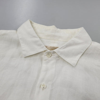 【中古品】【メンズ】 COLINA コリーナ 161SH04 LS LINEN SHIRT ロングスリーブ リネン シャツ トップス 長袖 140-251230-cs-13-izu サイズ：2 カラー：ホワイト 万代Net店