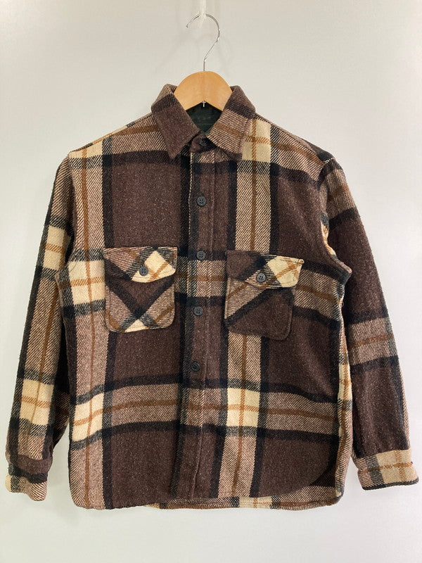 【現状渡し品】【メンズ】 SPORT KING スポーツキング 50-60S WOOL CPO SHIRT ウール シーピーオー シャツ 146-251230-zi-41-min サイズ：下記参照 カラー：ブラウン 万代Net店