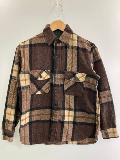 【現状渡し品】【メンズ】 SPORT KING スポーツキング 50-60S WOOL CPO SHIRT ウール シーピーオー シャツ 146-251230-zi-41-min サイズ：下記参照 カラー：ブラウン 万代Net店