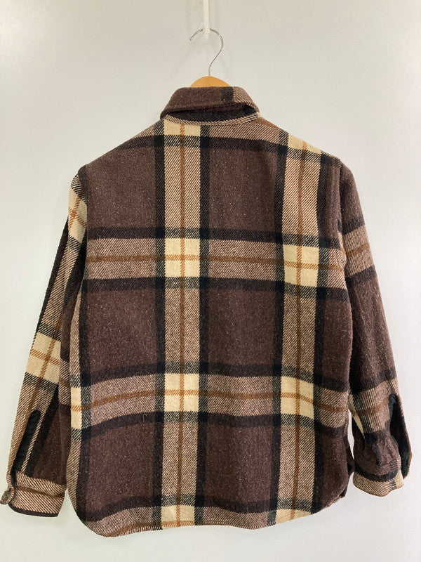 【現状渡し品】【メンズ】 SPORT KING スポーツキング 50-60S WOOL CPO SHIRT ウール シーピーオー シャツ 146-251230-zi-41-min サイズ：下記参照 カラー：ブラウン 万代Net店