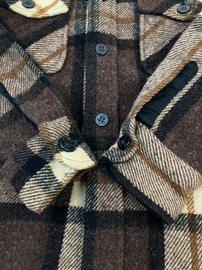 【現状渡し品】【メンズ】 SPORT KING スポーツキング 50-60S WOOL CPO SHIRT ウール シーピーオー シャツ 146-251230-zi-41-min サイズ：下記参照 カラー：ブラウン 万代Net店