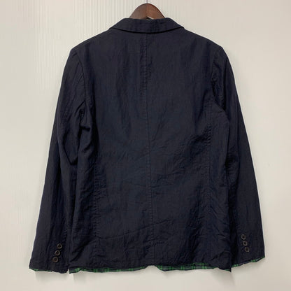 【中古品】【メンズ】 CHECK NYLON LINER WOOL TAILORED JACKET HD-J006 AD2009 チェック ナイロン ライナー ウール テーラードジャケット アウター 140-251226-as-10-izu サイズ：XS カラー：ネイビー 万代Net店
