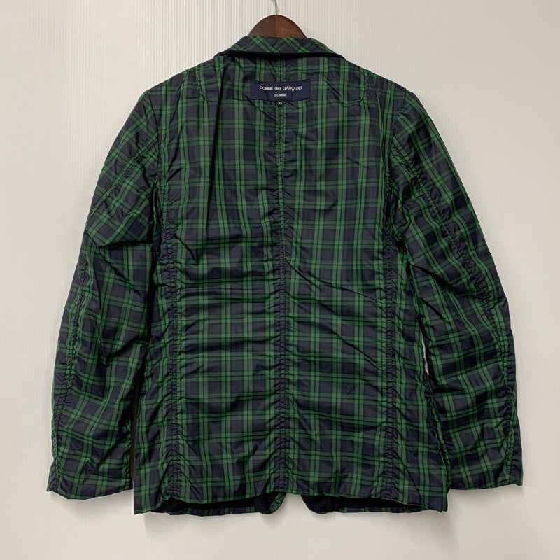 【中古品】【メンズ】 CHECK NYLON LINER WOOL TAILORED JACKET HD-J006 AD2009 チェック ナイロン ライナー ウール テーラードジャケット アウター 140-251226-as-10-izu サイズ：XS カラー：ネイビー 万代Net店