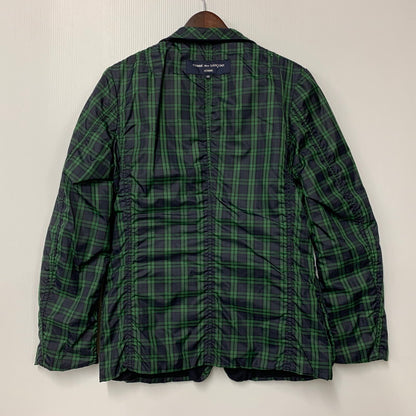【中古品】【メンズ】 CHECK NYLON LINER WOOL TAILORED JACKET HD-J006 AD2009 チェック ナイロン ライナー ウール テーラードジャケット アウター 140-251226-as-10-izu サイズ：XS カラー：ネイビー 万代Net店