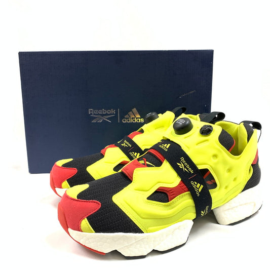 【中古美品】【メンズ】 ADIDAS×REEBOK アディダス リーボック FW5305 INSTAPUMP FURY BOOST OG YELLOW RED スニーカー 靴 164-260501-ts-09-otoh カラー：ブラック / ハイパーグリーン / リーボックレッド 万代Net店