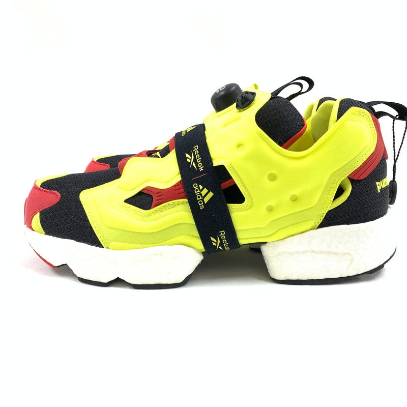 【中古美品】【メンズ】 ADIDAS×REEBOK アディダス リーボック FW5305 INSTAPUMP FURY BOOST OG YELLOW RED スニーカー 靴 164-260501-ts-09-otoh カラー：ブラック / ハイパーグリーン / リーボックレッド 万代Net店