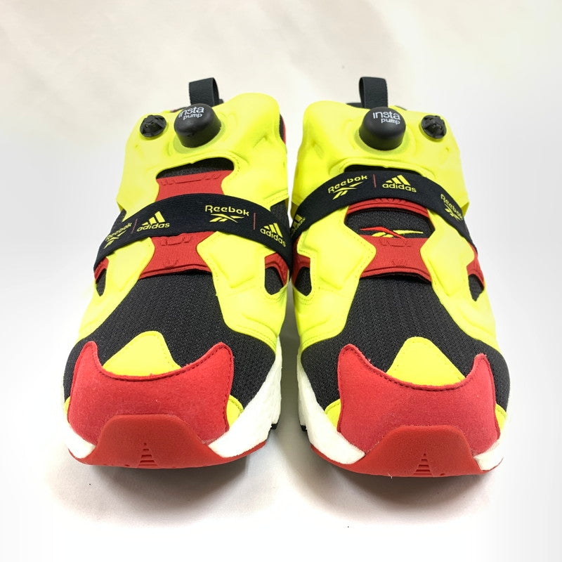 【中古美品】【メンズ】 ADIDAS×REEBOK アディダス リーボック FW5305 INSTAPUMP FURY BOOST OG YELLOW RED スニーカー 靴 164-260501-ts-09-otoh カラー：ブラック / ハイパーグリーン / リーボックレッド 万代Net店