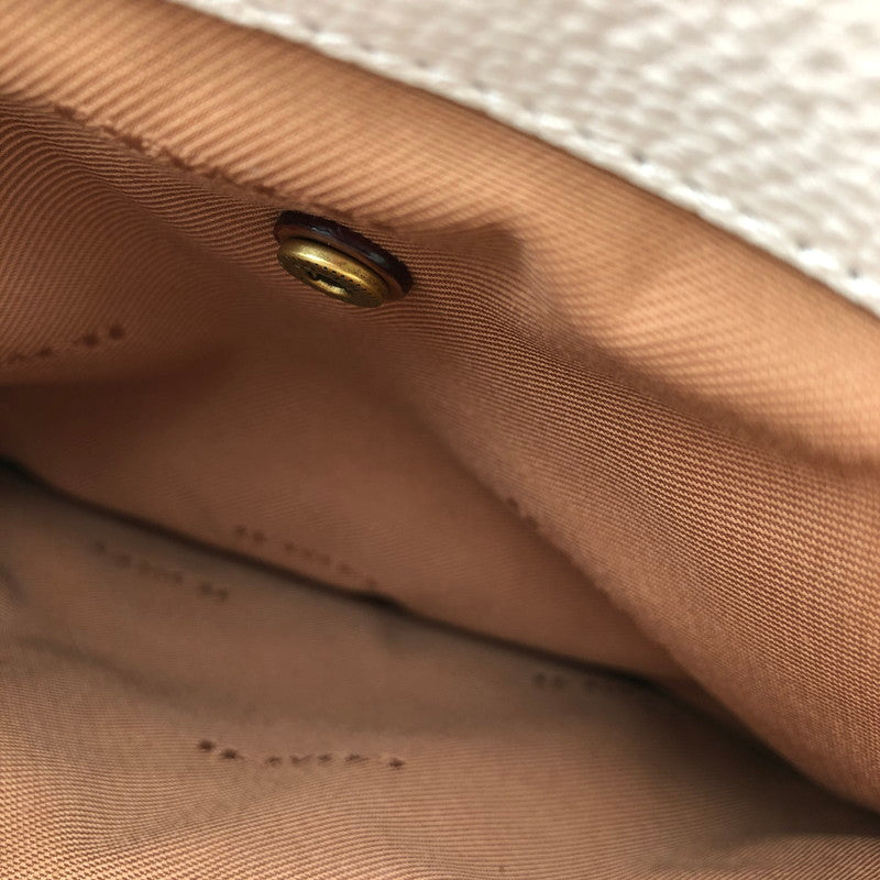 【中古美品】【レディース】 COACH C0698 コーチ ダブル ジップ ショルダー バッグ カバン 180-260623-sm-06-otoh カラー：チョーク マルチ 万代Net店