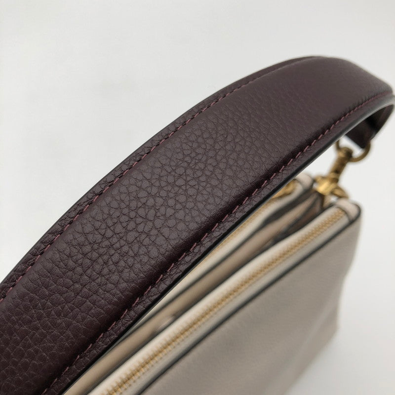 【中古美品】【レディース】 COACH C0698 コーチ ダブル ジップ ショルダー バッグ カバン 180-260623-sm-06-otoh カラー：チョーク マルチ 万代Net店