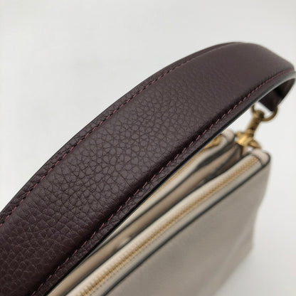 【中古美品】【レディース】 COACH C0698 コーチ ダブル ジップ ショルダー バッグ カバン 180-260623-sm-06-otoh カラー：チョーク マルチ 万代Net店