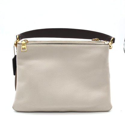 【中古美品】【レディース】 COACH C0698 コーチ ダブル ジップ ショルダー バッグ カバン 180-260623-sm-06-otoh カラー：チョーク マルチ 万代Net店