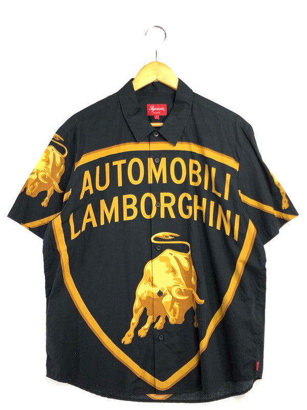 【中古品】【メンズ】 Supreme シュプリーム × AUTOMOBILI LAMBORGHINI ランボルギーニ 20SS S/S SHIRT BLACK ショートスリーブ Tシャツ トップス 149-260320-rt-11-tag サイズ：L カラー：ブラック 万代Net店