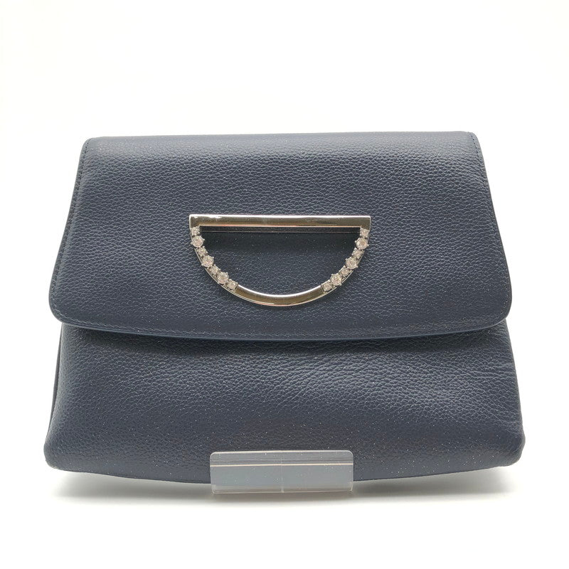 【中古品】【レディース】 Samantha Thavasa 2WayVioletD サマンサタバサ バイオレットD バッグ カバン チェーン付きクラッチバッグ 188-260623-sm-07-otoh カラー：ダークブルー 万代Net店
