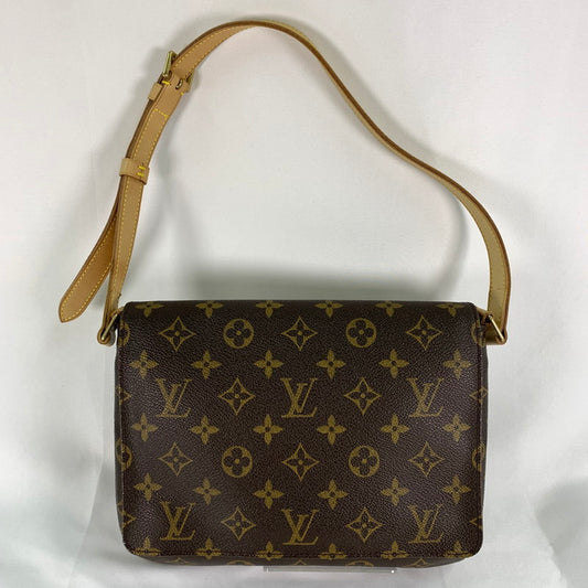 【中古美品】【レディース】 LOUIS VUITTON ルイヴィトン M51257 モノグラム ミュゼットタンゴ ショートショルダー レザー フラップバッグ 179-260419-sy-02-otoh カラー：ブラウン系 万代Net店