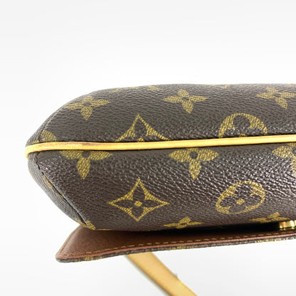 【中古美品】【レディース】 LOUIS VUITTON ルイヴィトン M51257 モノグラム ミュゼットタンゴ ショートショルダー レザー フラップバッグ 179-260419-sy-02-otoh カラー：ブラウン系 万代Net店