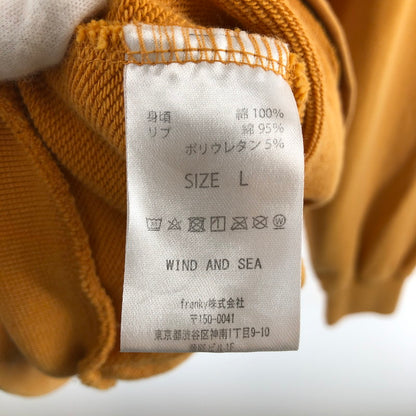 【中古美品】【メンズ】 WIND AND SEA Sulfer Hoodie ウインダンシー パーカー 142-260324-ts-03-otoh サイズ：L カラー：マスタードイエロー 万代Net店