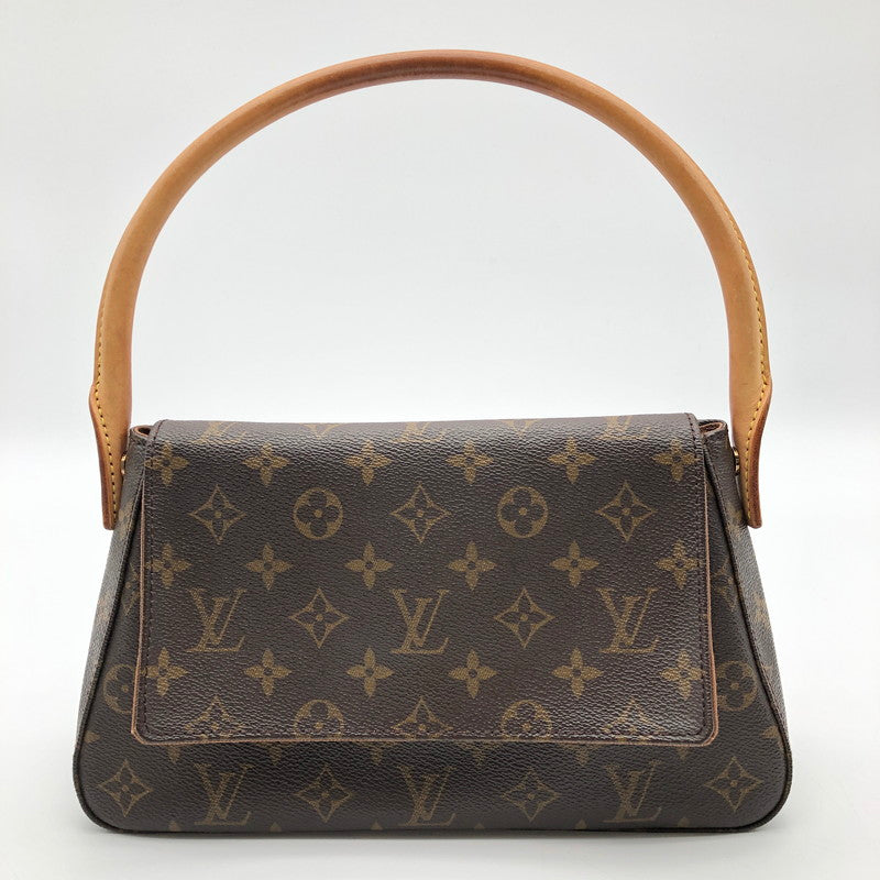 【中古美品】【レディース】 LOUIS VUITTON ルイヴィトン M51147 モノグラム ミニ ルーピング ハンドバッグ 179-260419-sy-05-otoh カラー：ブラウン系 万代Net店