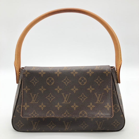 【中古美品】【レディース】 LOUIS VUITTON ルイヴィトン M51147 モノグラム ミニ ルーピング ハンドバッグ 179-260419-sy-05-otoh カラー：ブラウン系 万代Net店