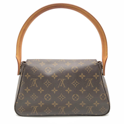 【中古美品】【レディース】 LOUIS VUITTON ルイヴィトン M51147 モノグラム ミニ ルーピング ハンドバッグ 179-260419-sy-05-otoh カラー：ブラウン系 万代Net店