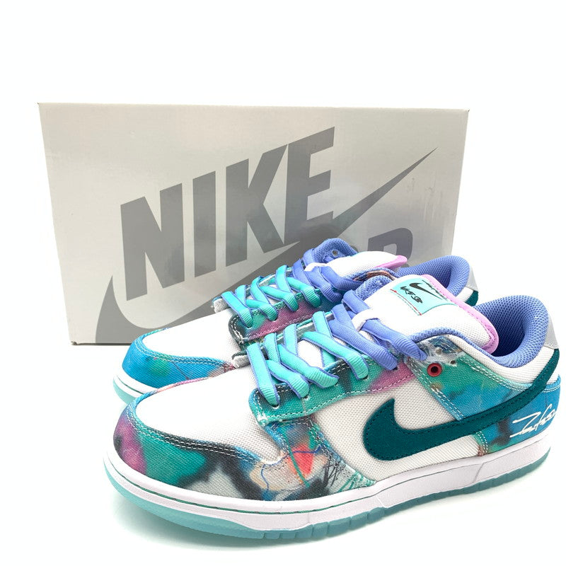 【中古美品】【メンズ】 NIKE SB×FUTURA ナイキ フューチュラ HF6061-400 DUNK LOW Bleached Aqua スニーカー 靴 160-260428-ts-02-otoh カラー：ブリーチドアクア 万代Net店