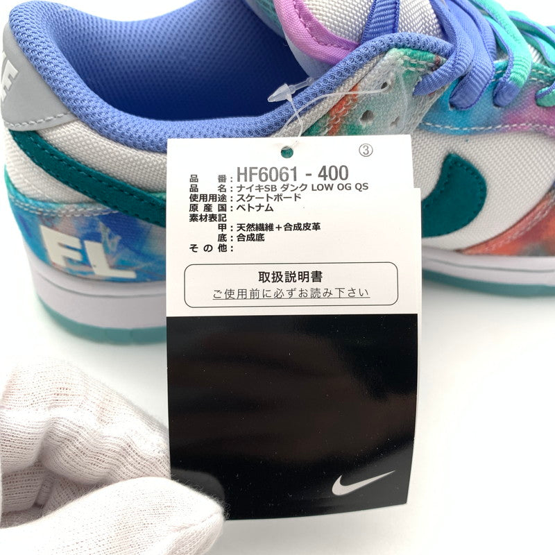 【中古美品】【メンズ】 NIKE SB×FUTURA ナイキ フューチュラ HF6061-400 DUNK LOW Bleached Aqua スニーカー 靴 160-260428-ts-02-otoh カラー：ブリーチドアクア 万代Net店