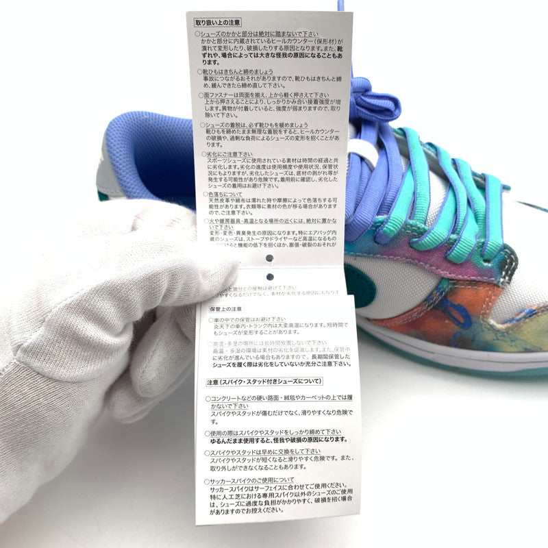 【中古美品】【メンズ】 NIKE SB×FUTURA ナイキ フューチュラ HF6061-400 DUNK LOW Bleached Aqua スニーカー 靴 160-260428-ts-02-otoh カラー：ブリーチドアクア 万代Net店