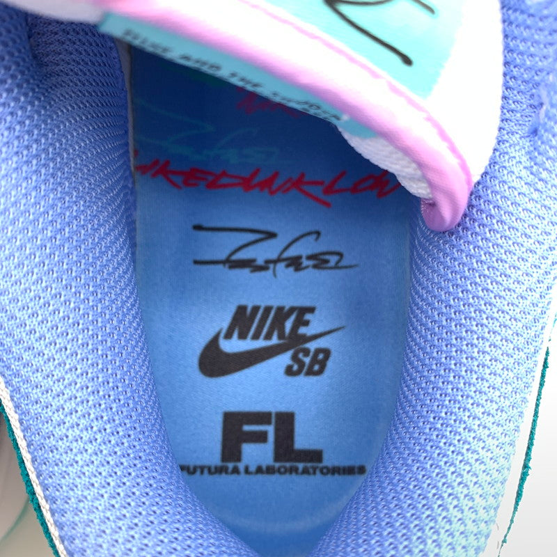 【中古美品】【メンズ】 NIKE SB×FUTURA ナイキ フューチュラ HF6061-400 DUNK LOW Bleached Aqua スニーカー 靴 160-260428-ts-02-otoh カラー：ブリーチドアクア 万代Net店