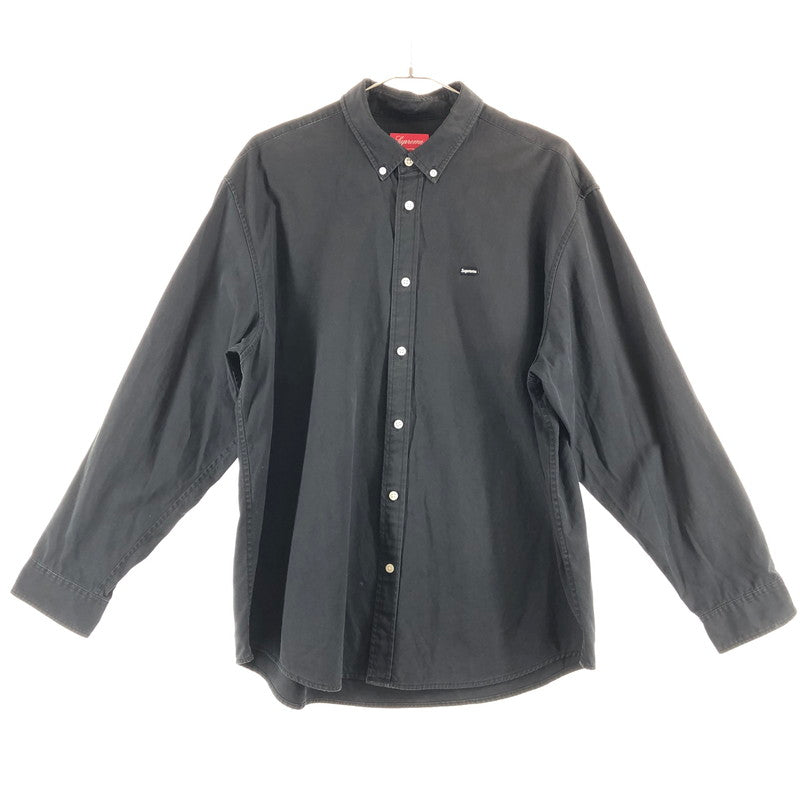 【中古品】【メンズ】 SUPREME シュプリーム SMALL BOX SHIRT スモールボックスシャツ 長袖 149-260514-sy-04-otoh サイズ：L カラー：ブラック系 万代Net店