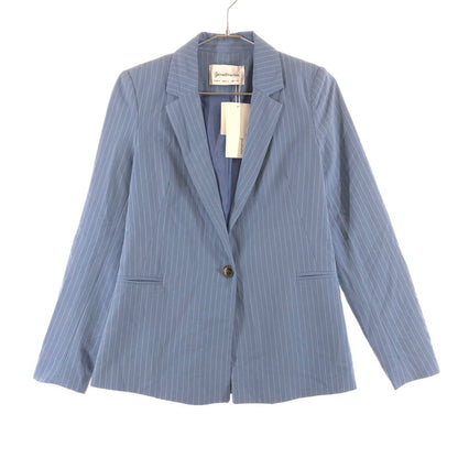 【中古美品】【レディース】 Stradivarius ストラディバリウス ピンストライプ柄テーラードジャケット 147-260820-sm-03-otoh カラー：ライトブルー 万代Net店