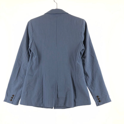 【中古美品】【レディース】 Stradivarius ストラディバリウス ピンストライプ柄テーラードジャケット 147-260820-sm-03-otoh カラー：ライトブルー 万代Net店