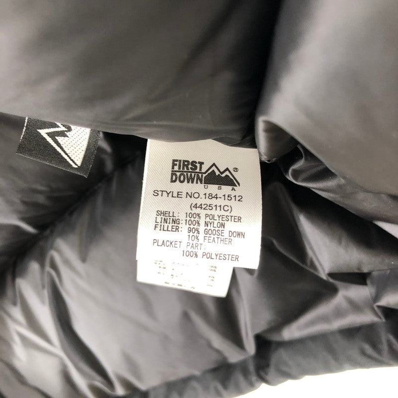 【中古美品】【メンズ】 FIRST DOWN 184-1512 ファーストダウン ダウンジャケット 144-260317-ts-05-oto サイズ：不明 カラー：ブラック 万代Net店