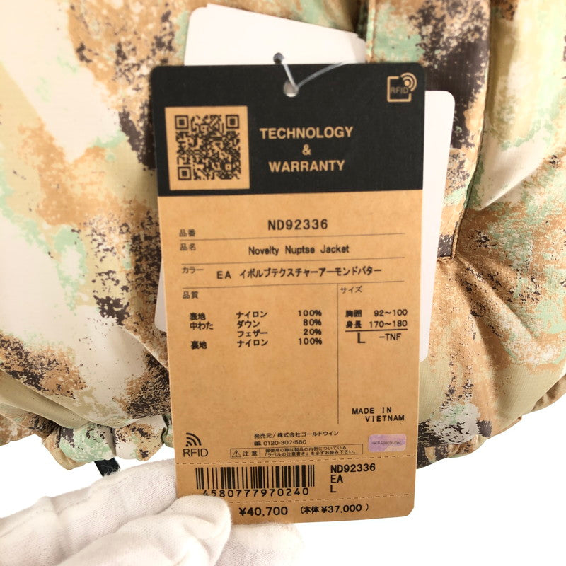 【中古美品】【メンズ/レディース】 THE NORTH FACE ND92336 Novelty Nuptse Jacket ノースフェイス ヌプシジャケット 144-260319-ts-05-oto サイズ：L カラー：アーモンド 万代Net店