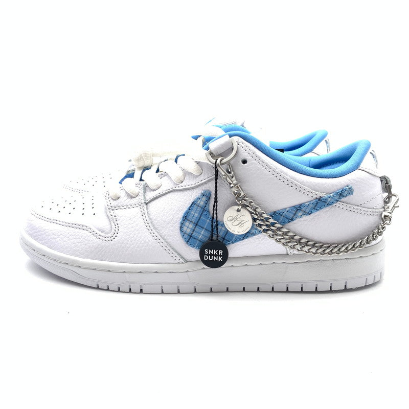 【中古美品】【メンズ】 Nicole Hause×Nike ニコールハウゼ ナイキ SB Dunk Low Pro FZ8802 100 ''Victory of The People UnivercityBlue'' スニーカー 靴 160-260502-ts-08-otoh カラー：ホワイト / ユニバーシティブルー 万代Net店