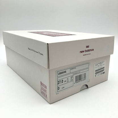 【中古美品】【メンズ】 KITH × New Balance キス ニューバランス KITH-NB-990V6-MSG-SD 990V6 Ronnie Fieg & MSG "Sanddrift" スニーカー 靴 160-260506-st-09-otoh カラー：サンドリフト 万代Net店