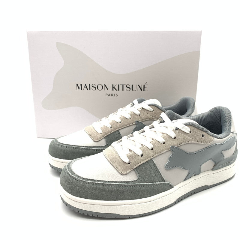 【中古美品】【メンズ】 Maison kitsune メゾン・キツネ CHIRU TRAINERS 靴 スニーカー 164-260427-ts-05-otoh サイズ：27 カラー：パティナグレー / シーソルト 万代Net店