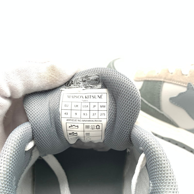 【中古美品】【メンズ】 Maison kitsune メゾン・キツネ CHIRU TRAINERS 靴 スニーカー 164-260427-ts-05-otoh サイズ：27 カラー：パティナグレー / シーソルト 万代Net店