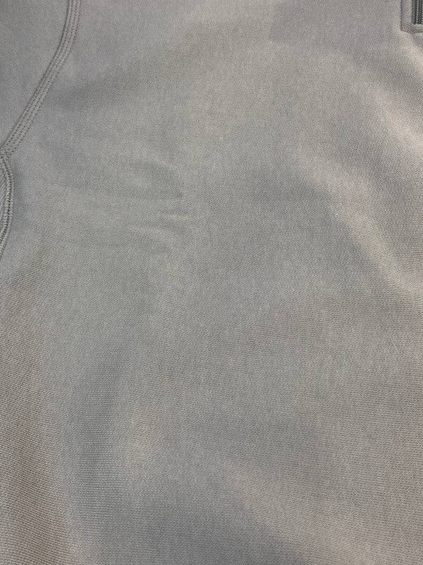 【現状渡し品】【メンズ】 CARHARTT WIP カーハートダブリューアイピー I027014 HALF ZIP AMERICAN SCRIPT SWEATSHIRT ハーフジップ スウェットシャツ 142-260104-zi-12-min サイズ：L カラー：グレー 万代Net店