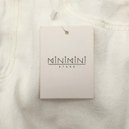 【中古品】【レディース】 minimini-store ミニミニストア ハイウェストデニムワイドパンツ 176-260821-sm-03-otoh カラー：ホワイト 万代Net店