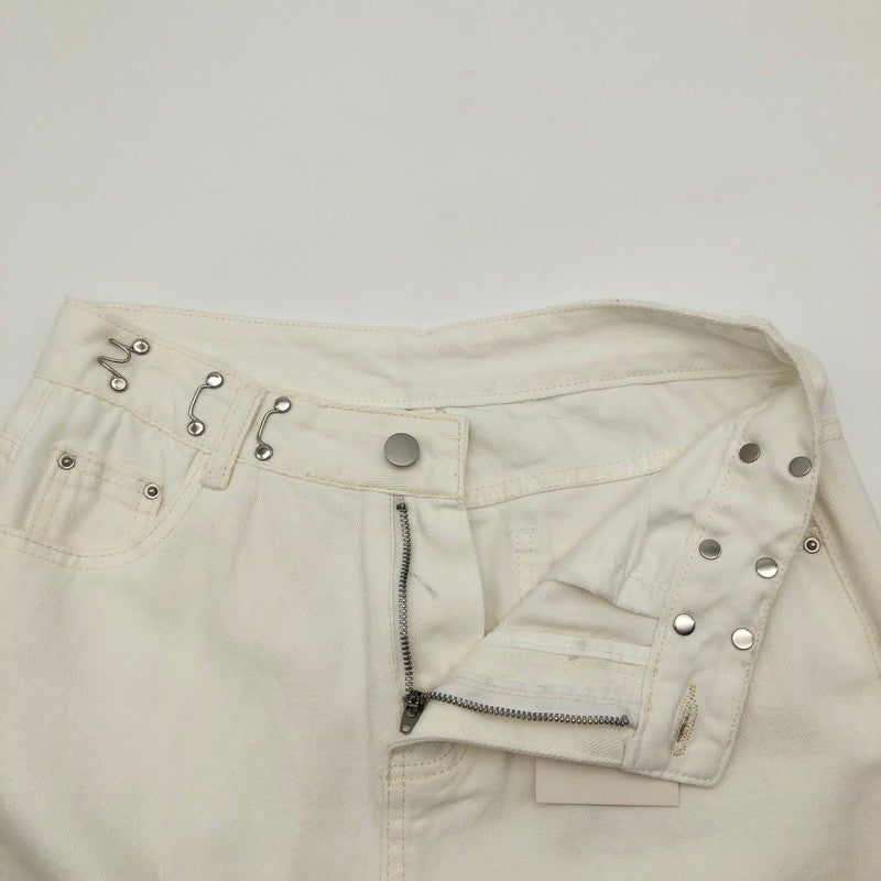 【中古品】【レディース】 minimini-store ミニミニストア ハイウェストデニムワイドパンツ 176-260821-sm-03-otoh カラー：ホワイト 万代Net店