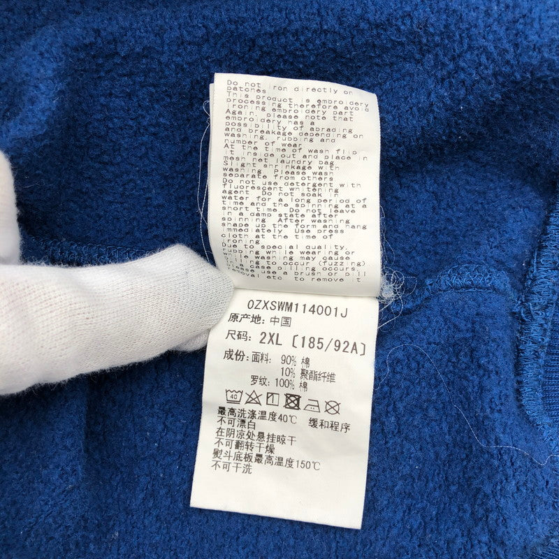 【中古品】【メンズ】 A BATHING APE ロゴ ベイプ ア ベイシング エイプ スウェットパーカー ブルー 142-260605-sm-01-otoh サイズ：2XL カラー：ブルー 万代Net店