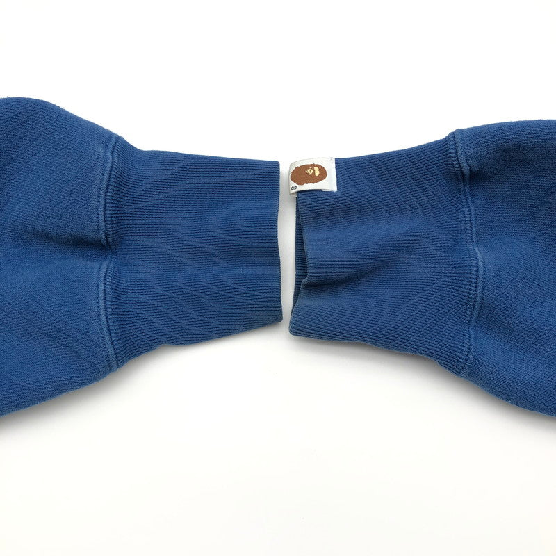 【中古品】【メンズ】 A BATHING APE ロゴ ベイプ ア ベイシング エイプ スウェットパーカー ブルー 142-260605-sm-01-otoh サイズ：2XL カラー：ブルー 万代Net店