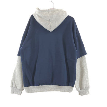 【中古品】【レディース】 CHALKBOX レイヤード風 配色プルオーバーパーカー 170-260707-sm-03-otoh カラー：ネイビー 万代Net店